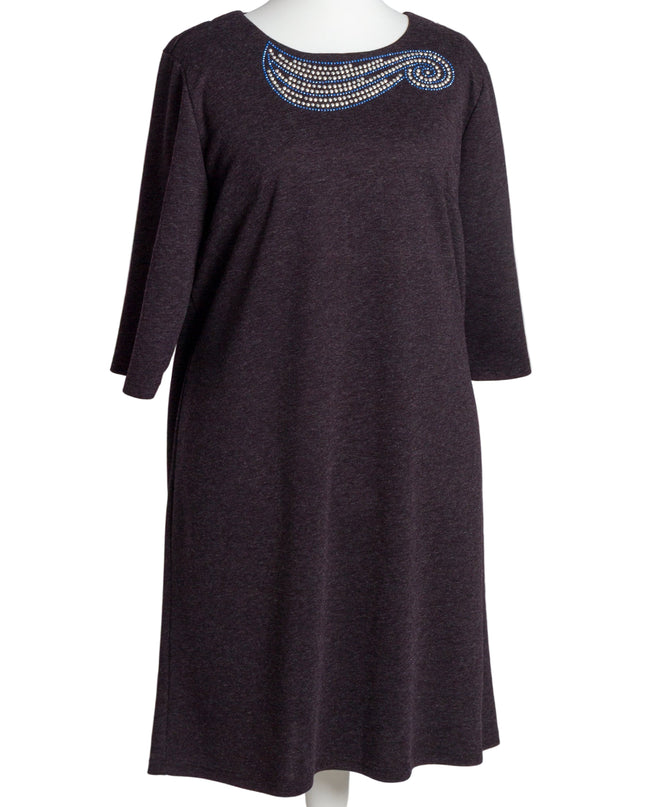 Rochie lungă elegantă, mărimi mari - Model floral