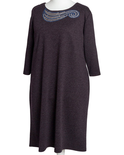 Rochie lungă elegantă, mărimi mari - Model floral