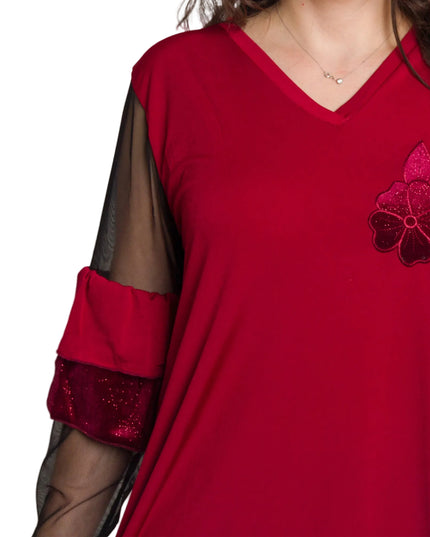 Cămașă albă formală cu croială lejeră, mărimi mari