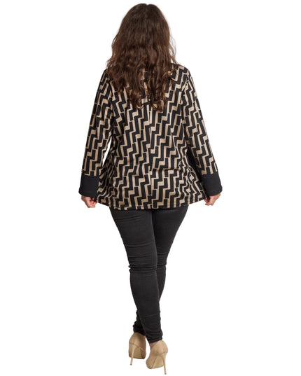 Tunică maxi pentru femei cu nasturi decorativi