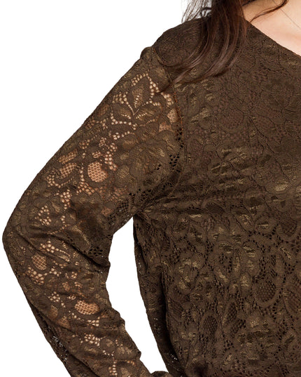 Tunică elegantă pentru femei - Mâneci spectaculoase cu buline