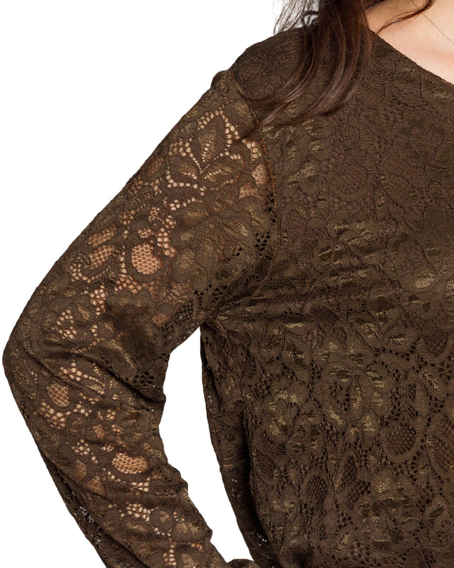 Tunică elegantă pentru femei - Mâneci spectaculoase cu buline