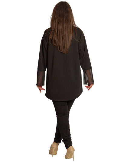 Set maxi pentru femei, verde, cu bluză și pantaloni colorați