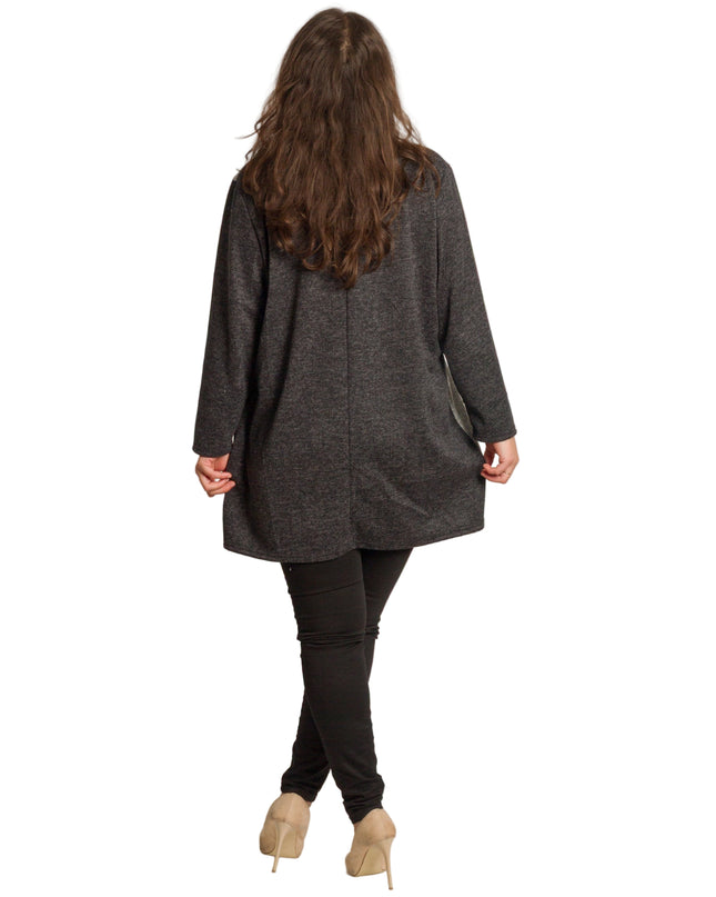 Cămașă albă formală cu croială lejeră, mărimi mari