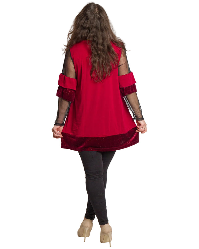 Cămașă albă formală cu croială lejeră, mărimi mari