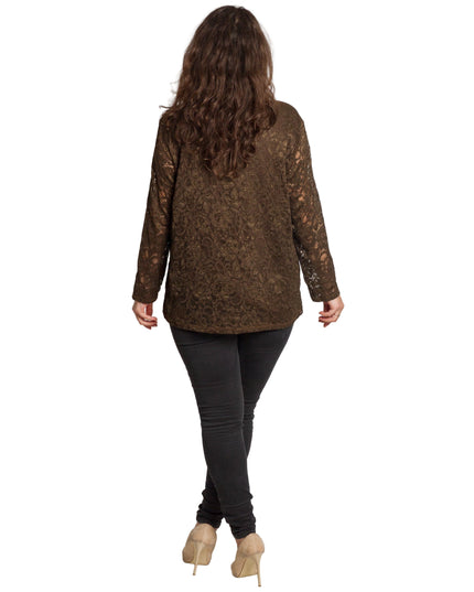 Tunică elegantă pentru femei - Mâneci spectaculoase cu buline
