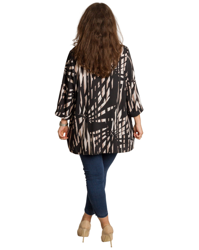 Cămașă albă formală cu croială lejeră, mărimi mari