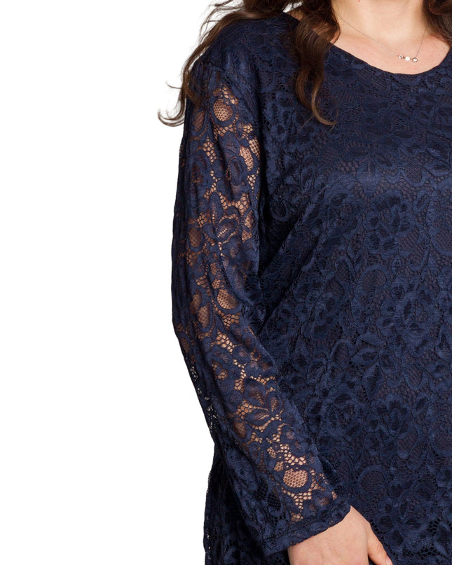 Tunică elegantă pentru femei - Mâneci spectaculoase cu buline