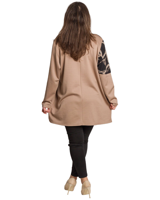 Cămașă albă formală cu croială lejeră, mărimi mari