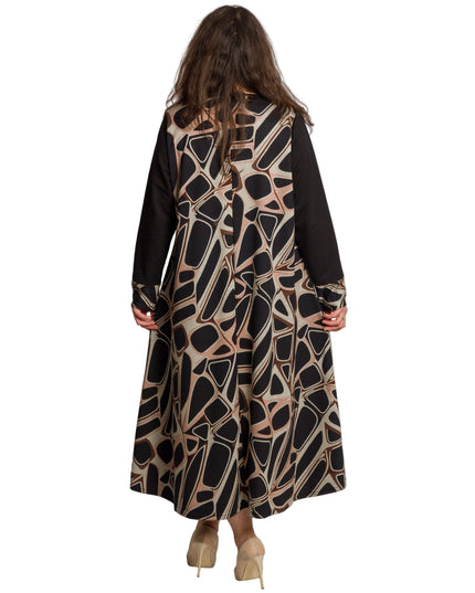 Rochie de vară din șifon, mărime maxi, cu motive florale