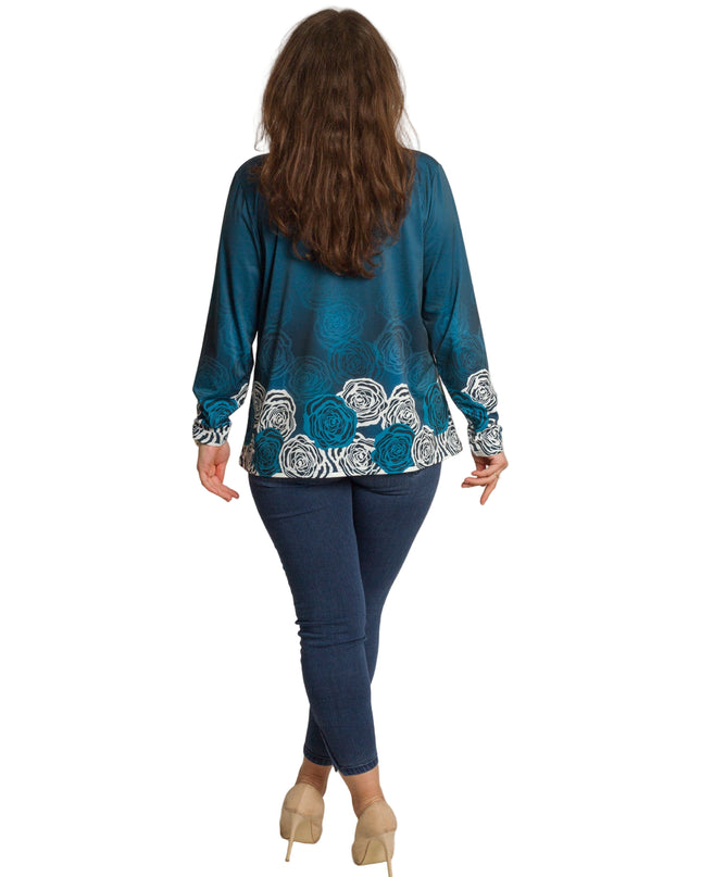 Cămașă albă formală cu croială lejeră, mărimi mari