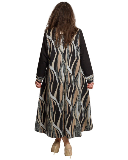 Rochie de vară din șifon, mărime maxi, cu motive florale