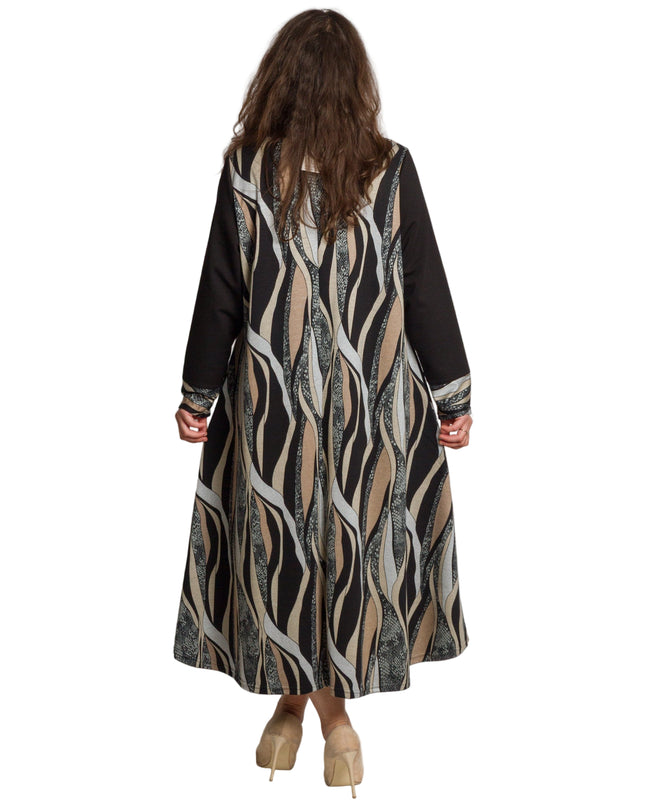 Rochie de vară din șifon, mărime maxi, cu motive florale