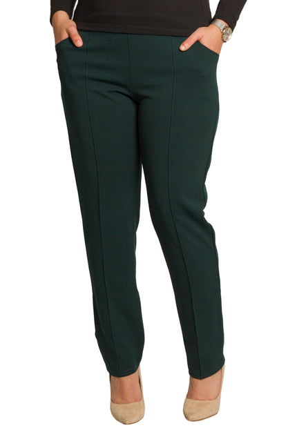 Blugi de damă cu elastic și șireturi, mărimi mari