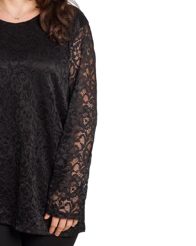 Tunică elegantă pentru femei - Mâneci spectaculoase cu buline