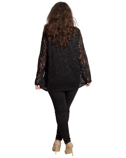 Tunică elegantă pentru femei - Mâneci spectaculoase cu buline