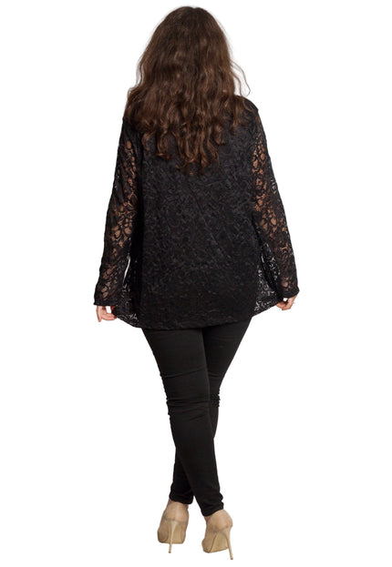 Tunică elegantă pentru femei - Mâneci spectaculoase cu buline