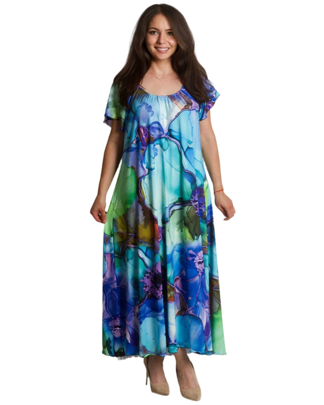 Rochie florală mărime mare cu model floral