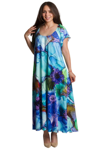 Rochie florală mărime mare cu model floral