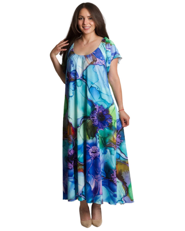 Rochie florală mărime mare cu model floral
