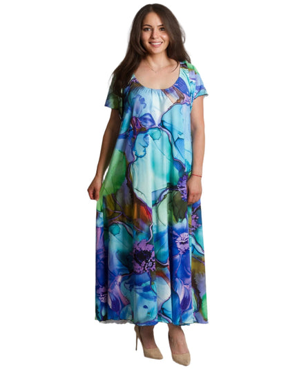 Rochie florală mărime mare cu model floral