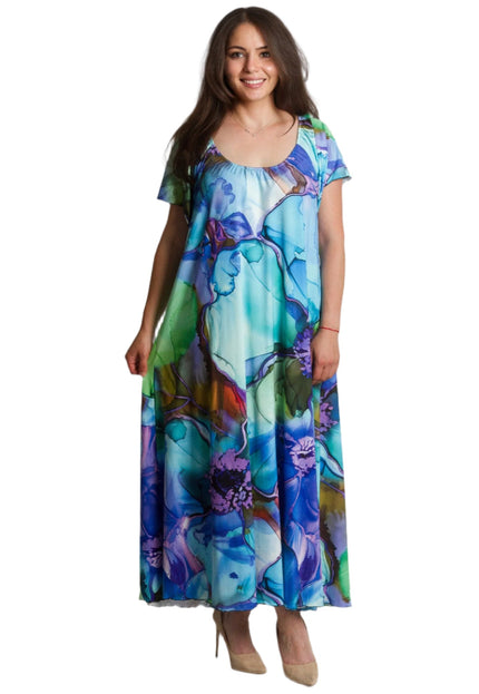 Rochie florală mărime mare cu model floral