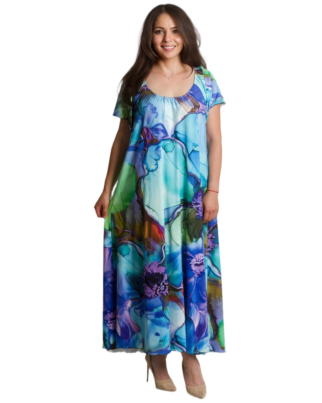 Rochie florală mărime mare cu model floral