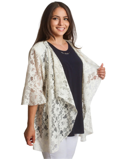 Sacou elegant din dantelă fină, mărimi mari