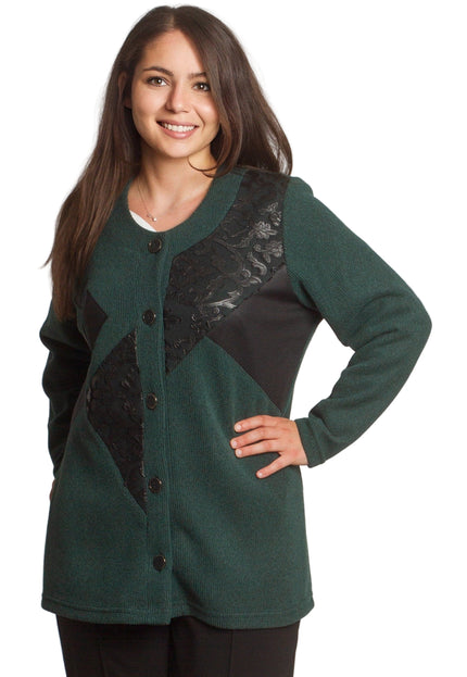 Cardigan elegant supradimensionat în culoarea mocha