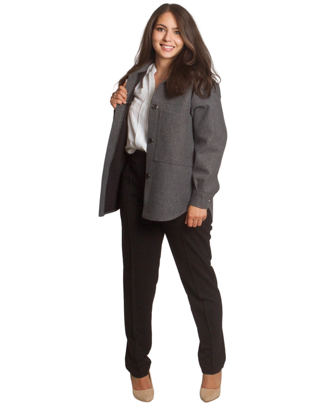 Cardigan elegant supradimensionat în culoarea mocha