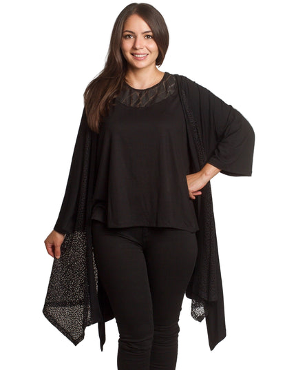Cardigan elegant supradimensionat în culoarea mocha