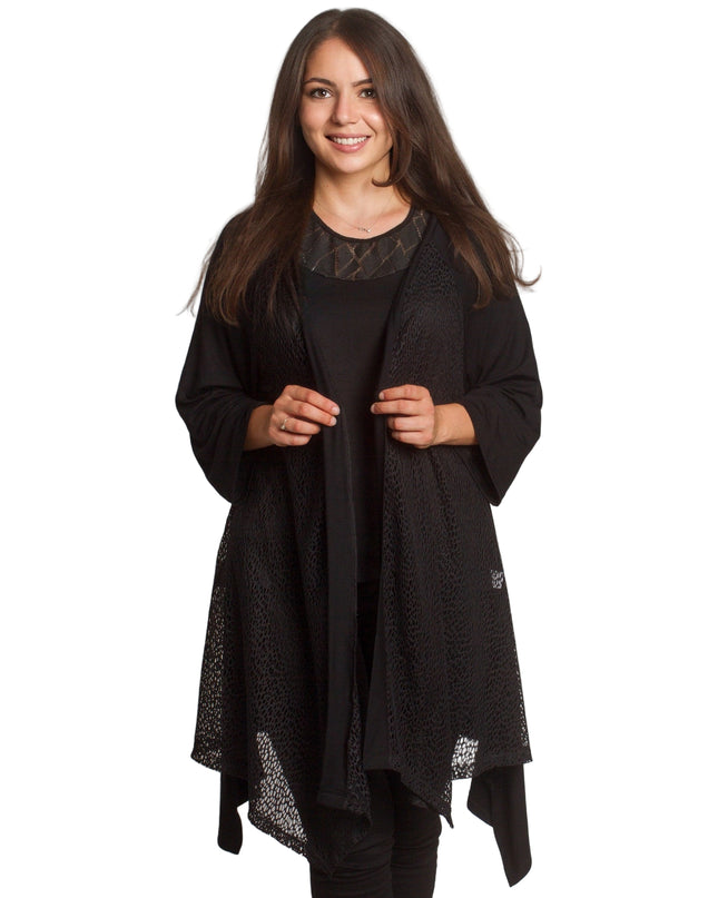 Cardigan elegant supradimensionat în culoarea mocha