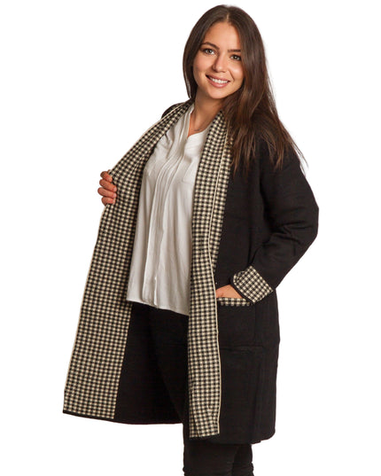 Cardigan elegant supradimensionat în culoarea mocha