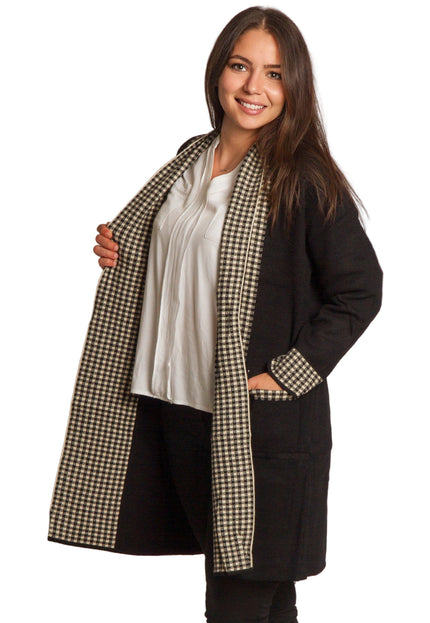 Cardigan elegant supradimensionat în culoarea mocha