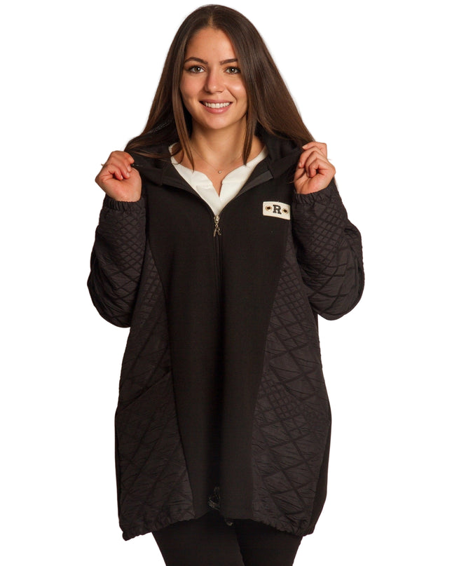 Cardigan elegant supradimensionat în culoarea mocha