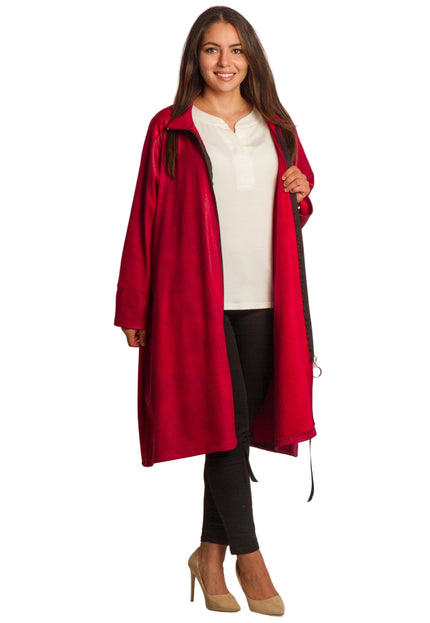 Cardigan elegant supradimensionat în culoarea mocha