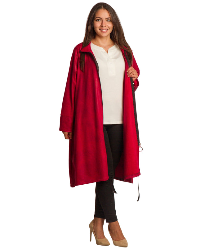 Cardigan elegant supradimensionat în culoarea mocha