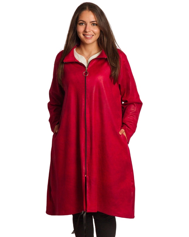 Cardigan elegant supradimensionat în culoarea mocha
