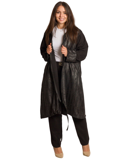Cardigan elegant supradimensionat în culoarea mocha