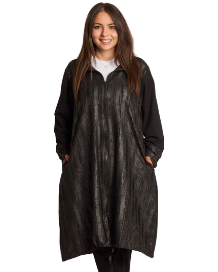 Cardigan elegant supradimensionat în culoarea mocha