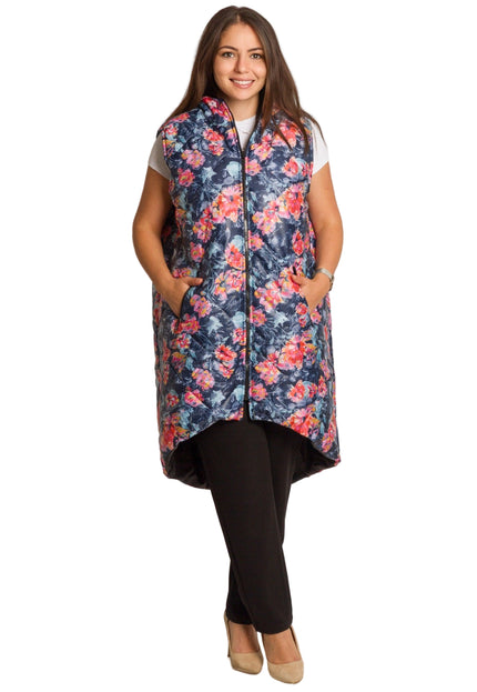 Vestă lungă de damă cu căptușeală, mărimi mari