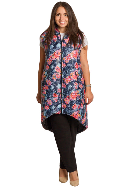 Vestă lungă de damă cu căptușeală, mărimi mari