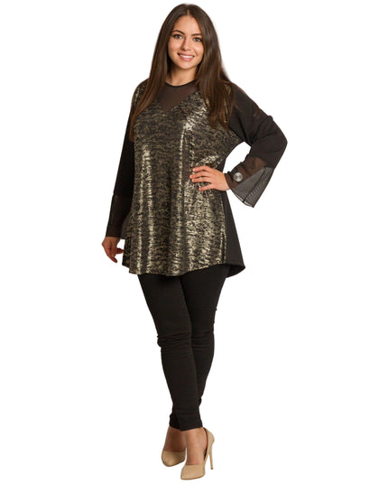 Set maxi pentru femei, verde, cu bluză și pantaloni colorați