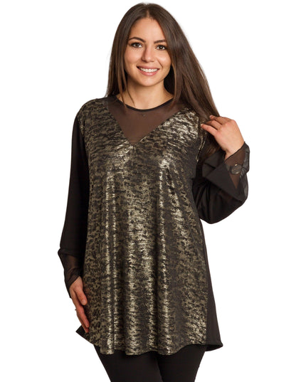 Set maxi pentru femei, verde, cu bluză și pantaloni colorați