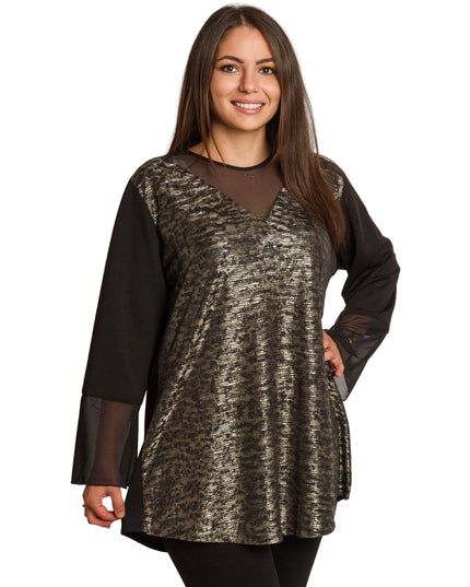 Set maxi pentru femei, verde, cu bluză și pantaloni colorați