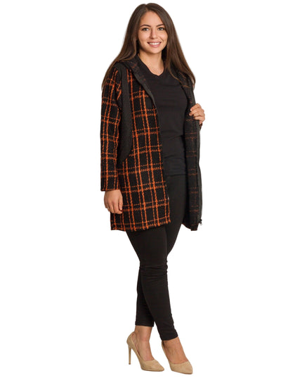 Cardigan elegant supradimensionat în culoarea mocha