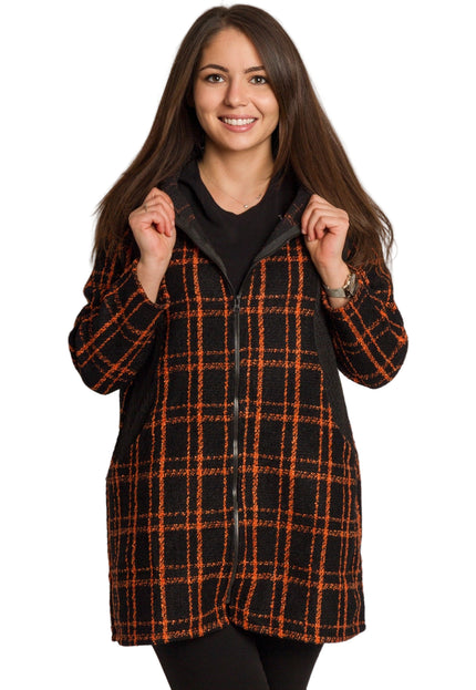 Cardigan elegant supradimensionat în culoarea mocha