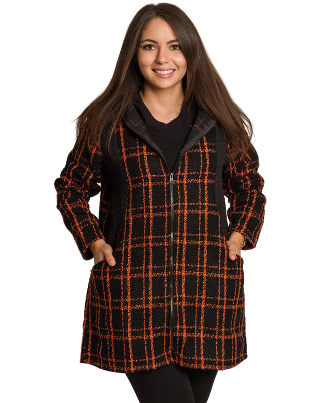 Cardigan elegant supradimensionat în culoarea mocha
