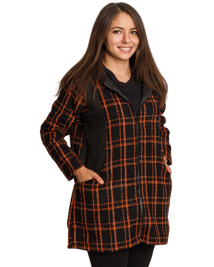 Cardigan elegant supradimensionat în culoarea mocha