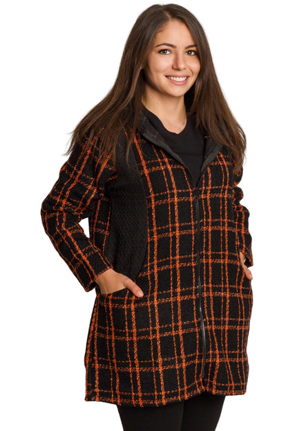 Cardigan elegant supradimensionat în culoarea mocha